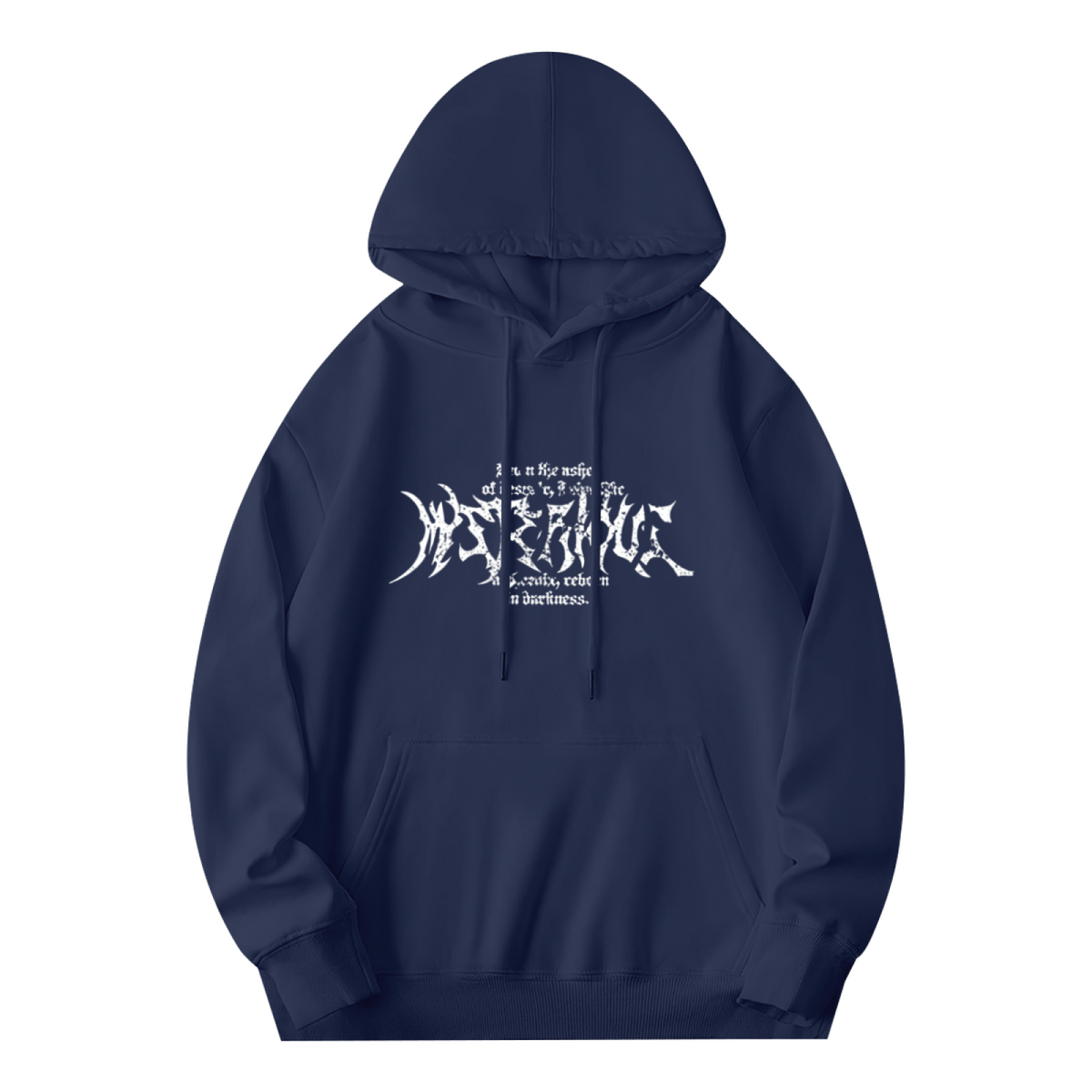 Brutal Death?Metal Style Art Navy Pullover Hoodie