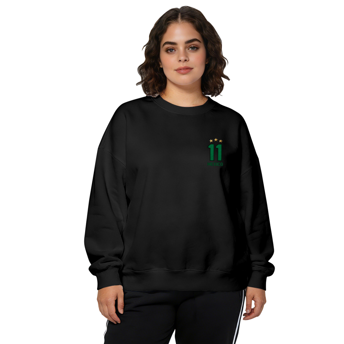 Tiny Chest Mexico Number 11 Star Accent Crewneck Sweatshirt