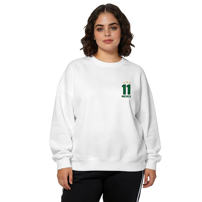 Tiny Chest Mexico Number 11 Star Accent Crewneck Sweatshirt