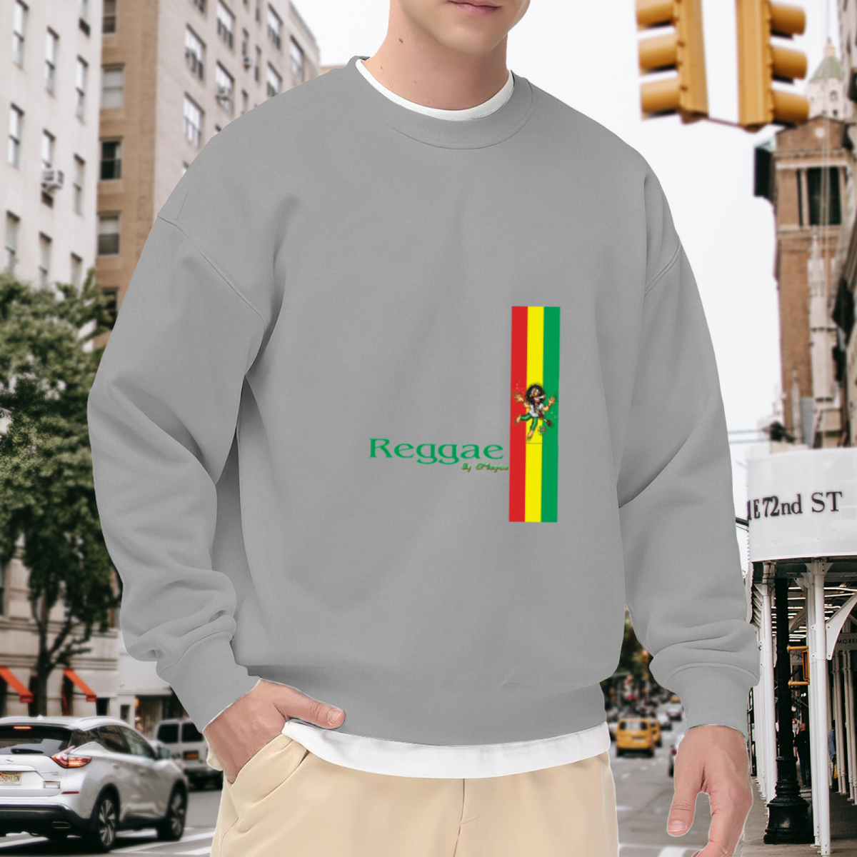 Reggae Music Rasta Culture Vibe Crewneck Sweatshirt