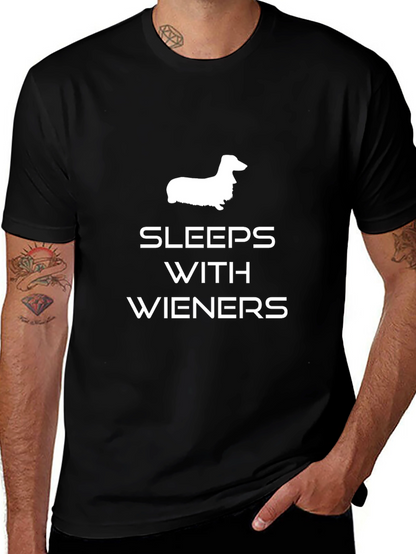 Sleeps with Wieners Dachshund T-Shirt