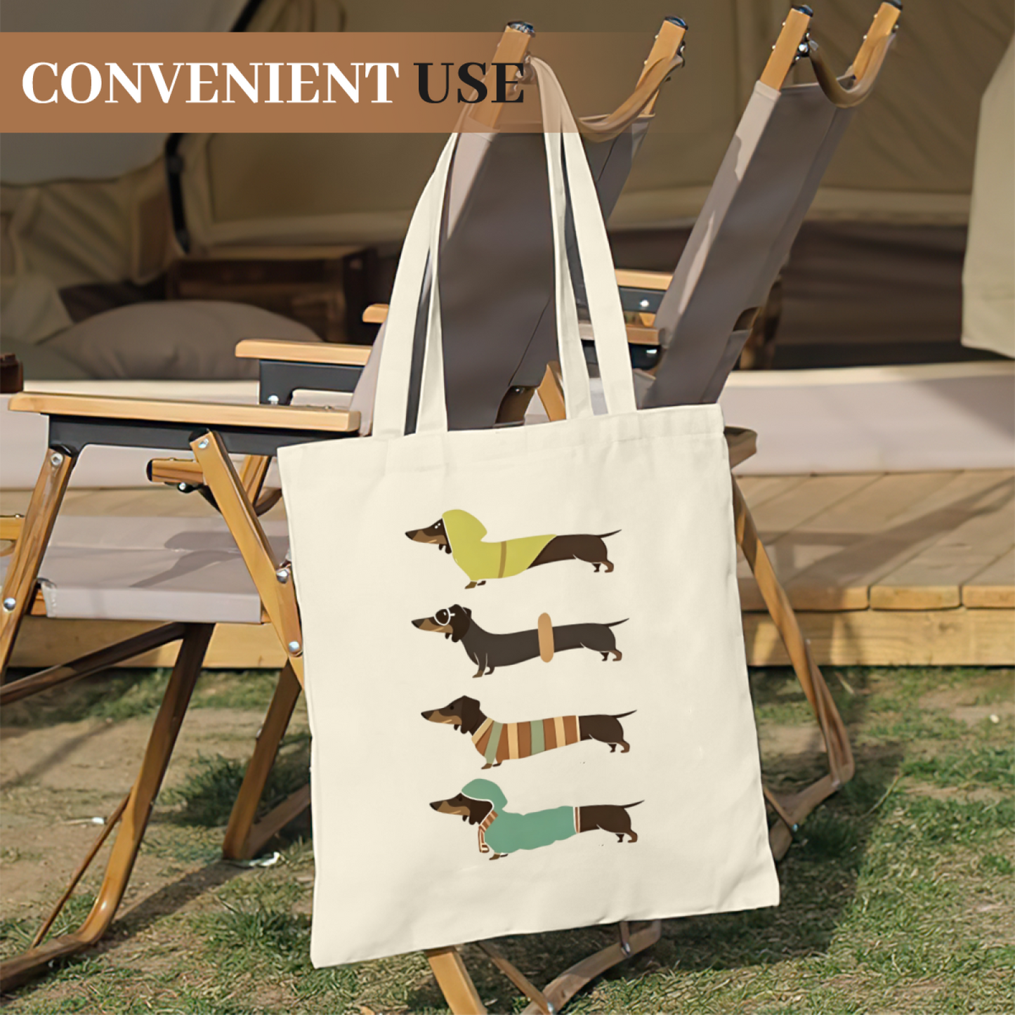 Minimal Line Art Yoga Girl Canvas Tote | Fitness Lover Soft Neutral Shoulder Handbag