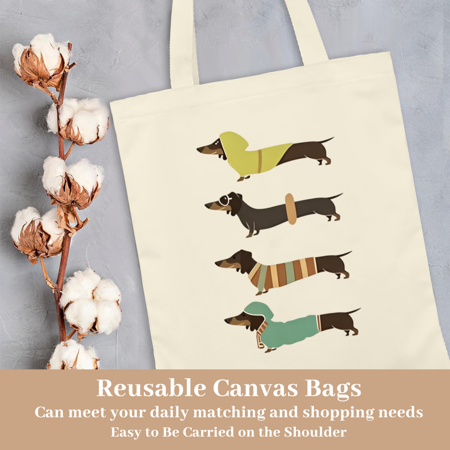 Minimal Line Art Yoga Girl Canvas Tote | Fitness Lover Soft Neutral Shoulder Handbag