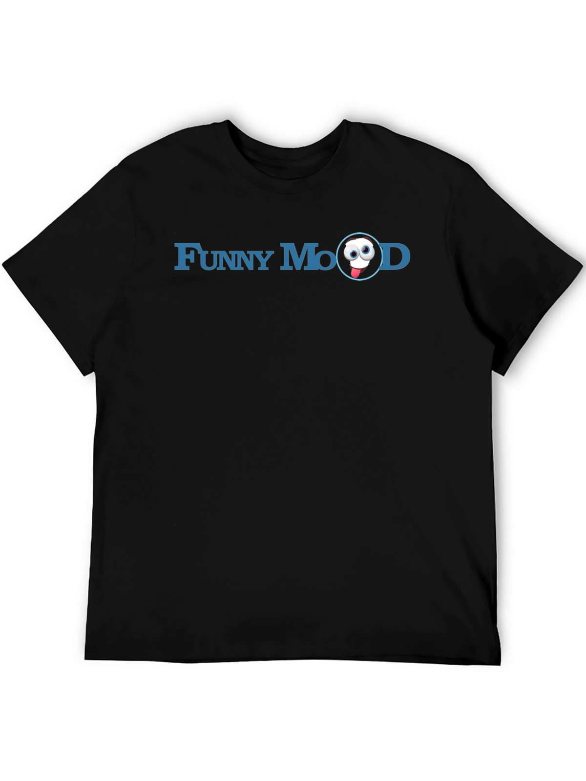 Funny Mood Graphic Tee - Soft Black Cotton T-Shirt