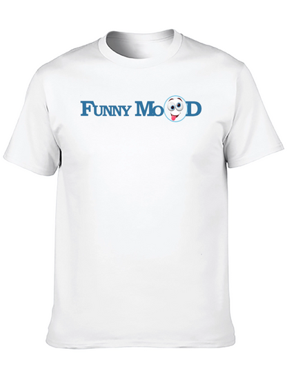Funny Mood Graphic Tee - Soft Black Cotton T-Shirt