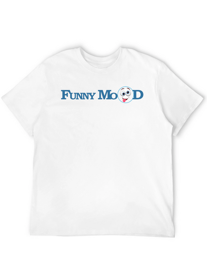 Funny Mood Graphic Tee - Soft Black Cotton T-Shirt