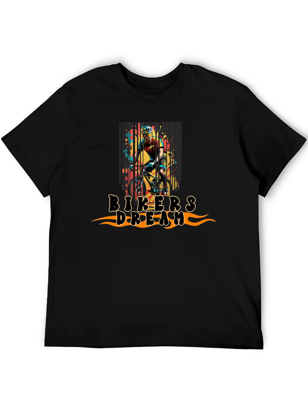 Bikers Dream Graphic Tee - Black
