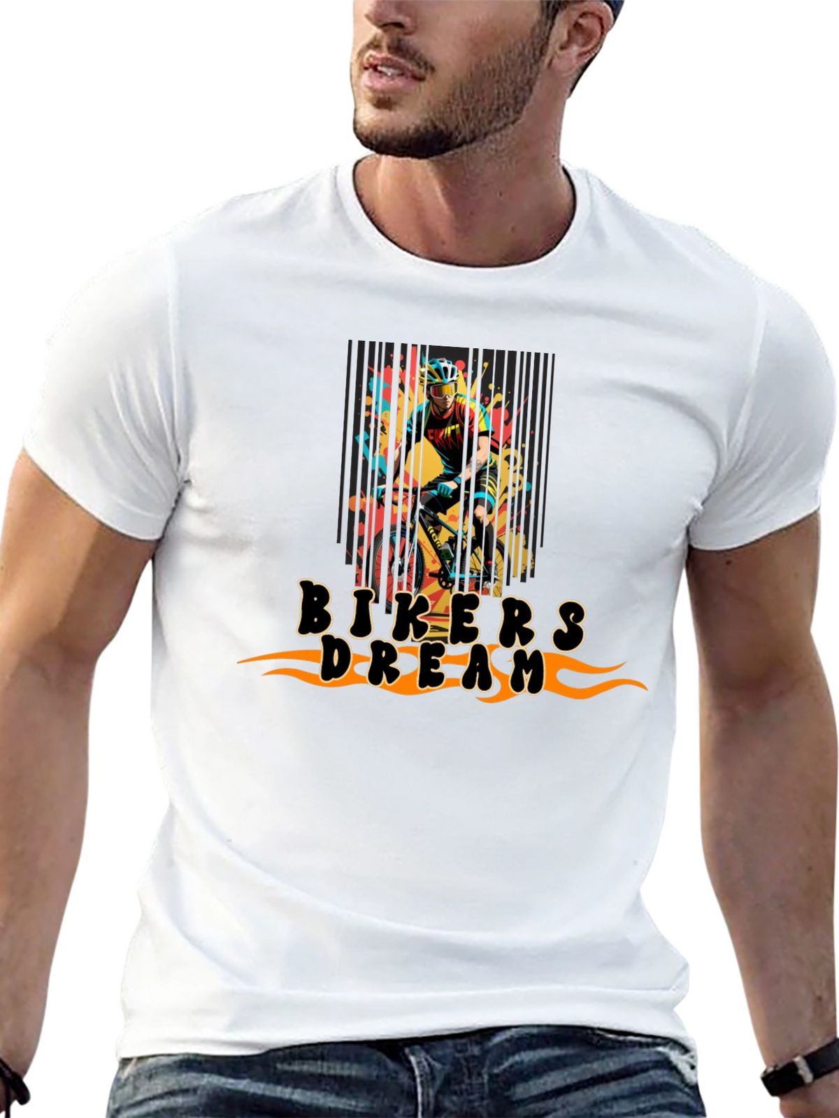 Bikers Dream Graphic Tee - Black