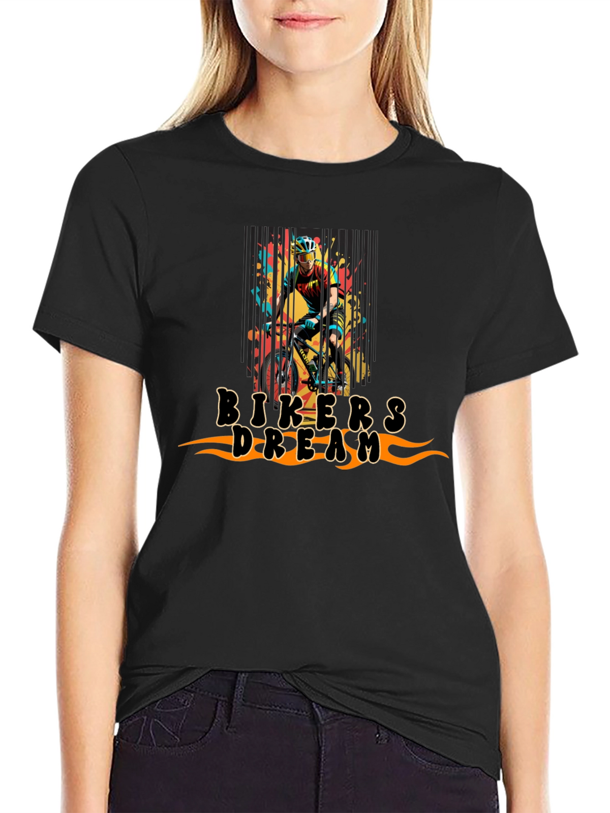 Bikers Dream Graphic Tee - Black