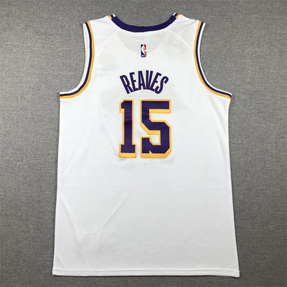 Men's Los Angeles Lakers Austin Reaves #15 White 2022/23 Swingman Jerseys - Association Edition