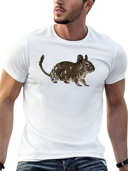 Cute Degu Rat T-Shirt - Casual Black Tee