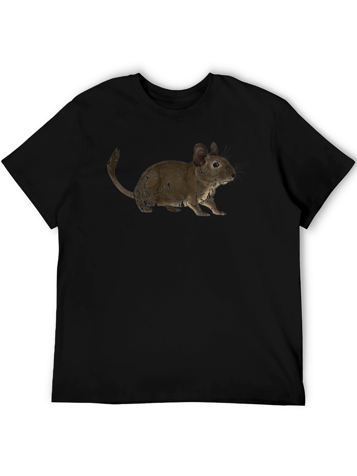 Cute Degu Rat T-Shirt - Casual Black Tee