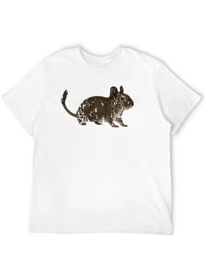 Cute Degu Rat T-Shirt - Casual Black Tee