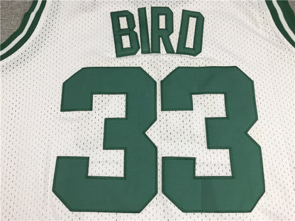 Men's Boston Celtics Larry Bird White 1985-86 Hardwood Classics Swingman Jerseys