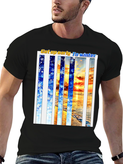 Winter Beach T-Shirt - Get Up Early