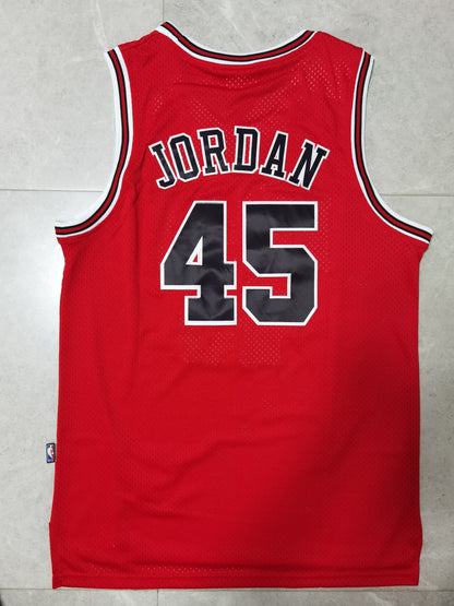 Men's Chicago Bulls Michael Jordan #45 NBA Red Mitchell&Ness Swingman Jerseys