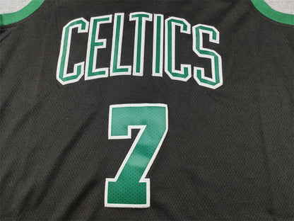 Men's Boston Celtics Jaylen Brown #7 Black Swingman Jerseys - Statement Edition