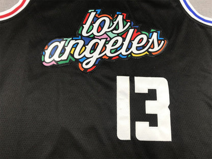 Men's LA Clippers Paul George #13 Black 2022/23 Fastbreak Jerseys - City Edition
