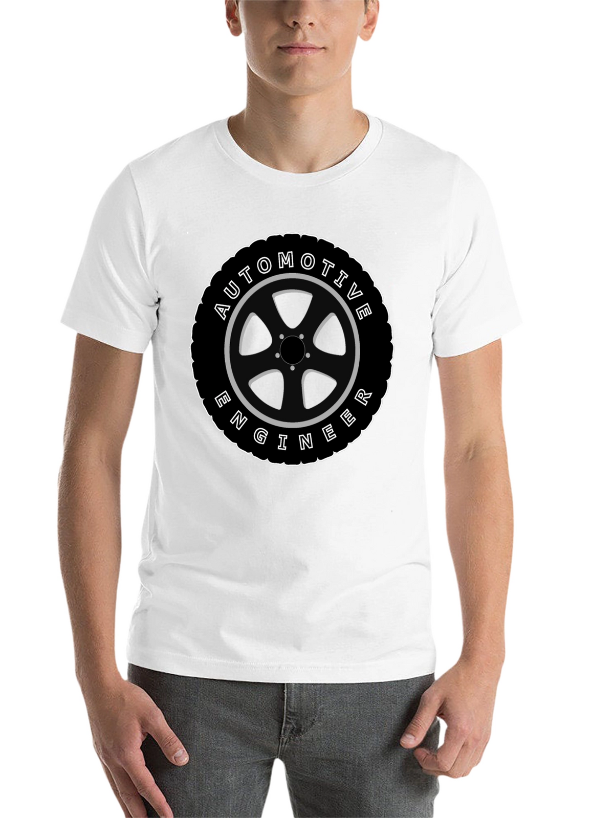 Automotive Engineer Tire Graphic T-Shirt