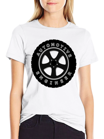 Automotive Engineer Tire Graphic T-Shirt