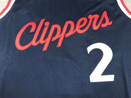 Men's LA Clippers Kawhi Leonard #2 Navy Swingman Player Jerseys