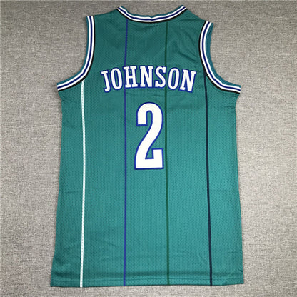 Men's Charlotte Hornets Larry Johnson 1992-93 Hardwood Classics Swingman Jerseys