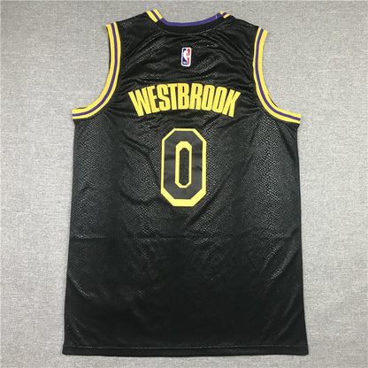 Men's Los Angeles Lakers Russell Westbrook Black City Edition Swingman Jerseys
