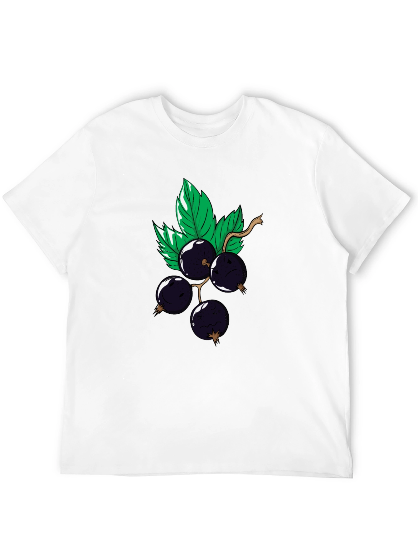 Black Graphic Tee - Currant Cartoon Design