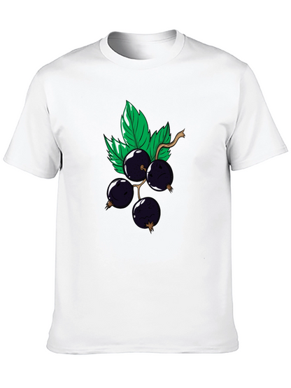 Black Graphic Tee - Currant Cartoon Design