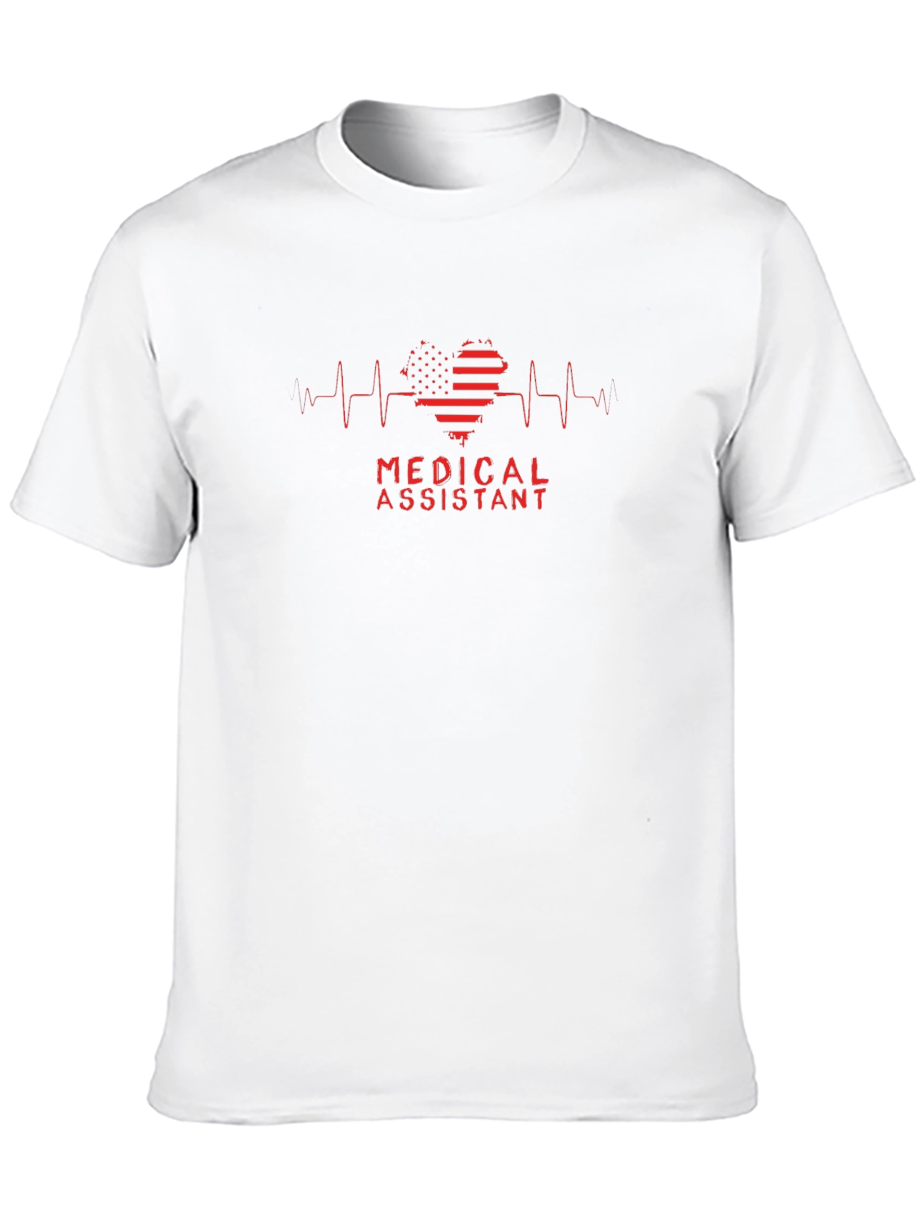Medical Assistant Heartbeat Graphic T-Shirt