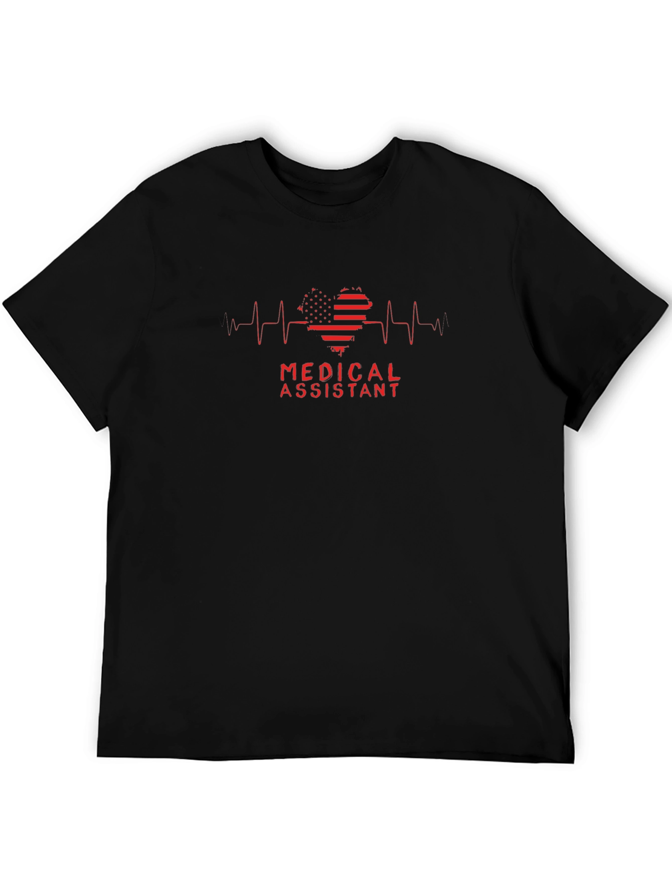Medical Assistant Heartbeat Graphic T-Shirt