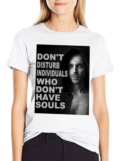 Dont Disturb Souls Graphic Tee - Black Cotton T-Shirt