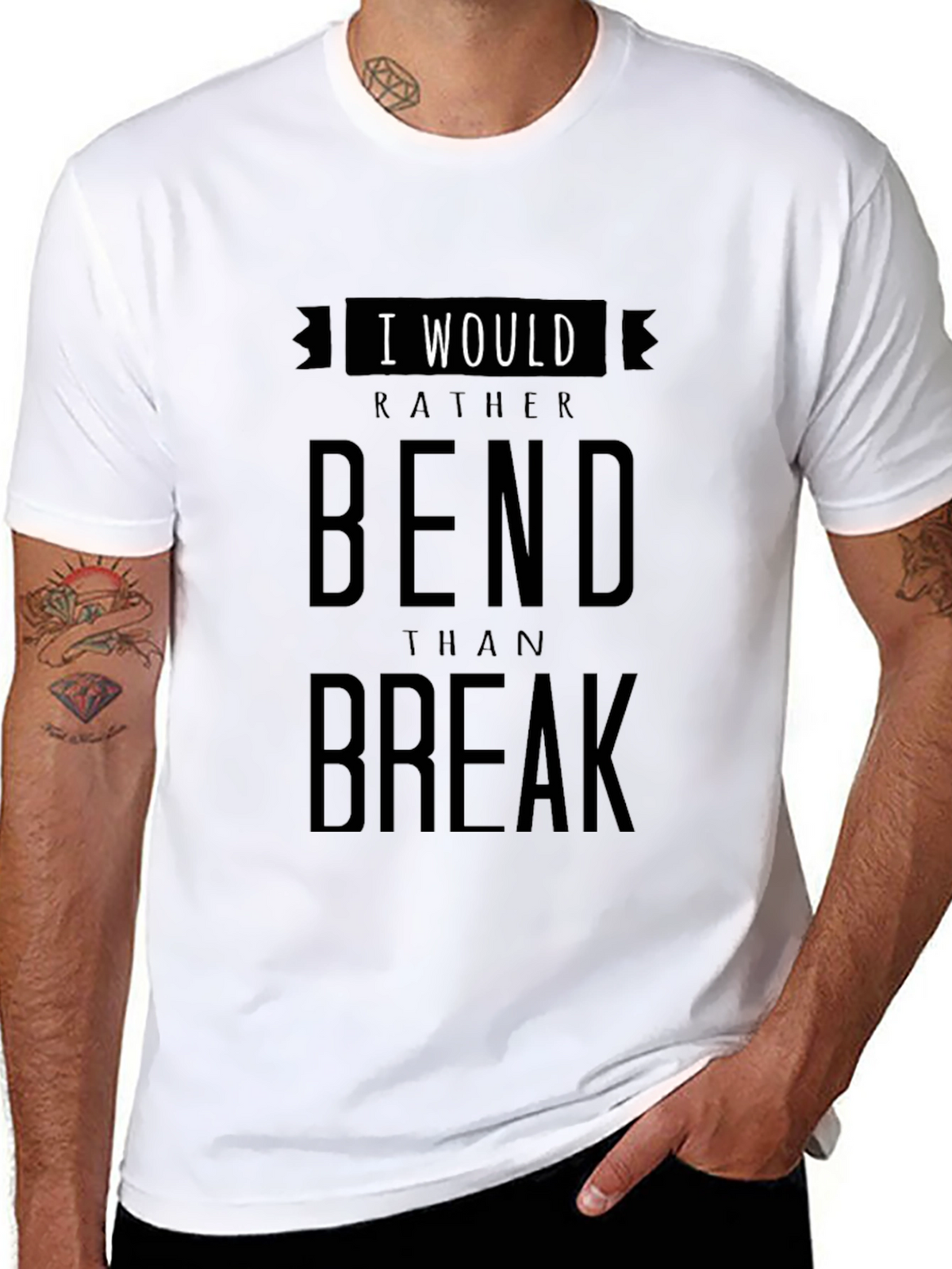 I Would Rather Bend Than Break Graphic T-Shirt