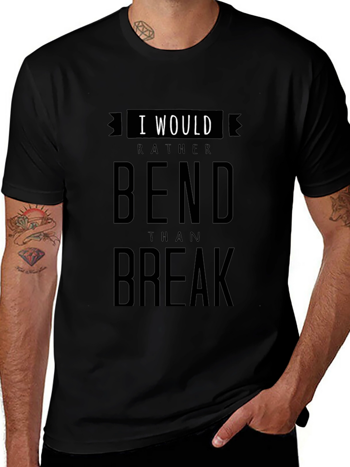I Would Rather Bend Than Break Graphic T-Shirt