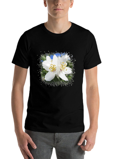Floral Print Black T-Shirt