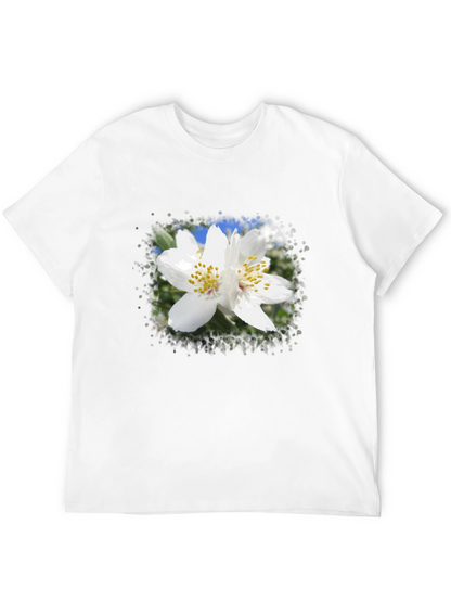Floral Print Black T-Shirt