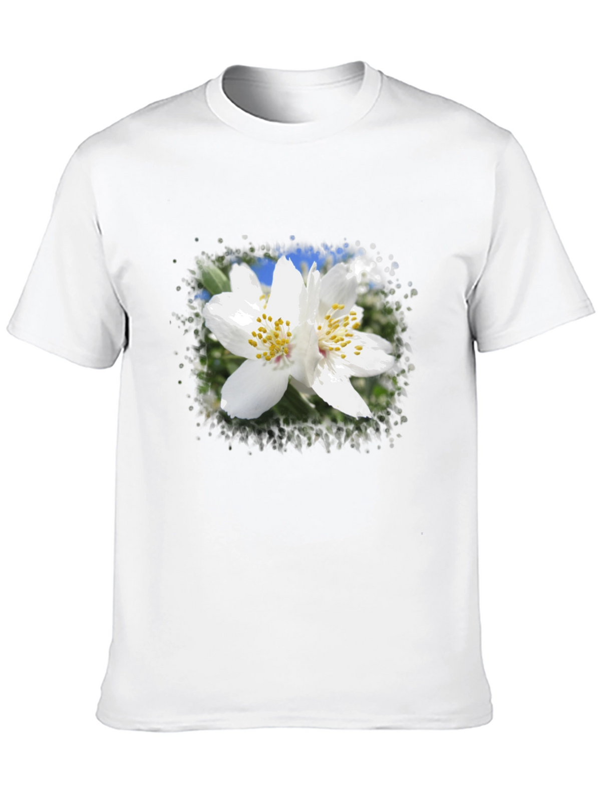 Floral Print Black T-Shirt
