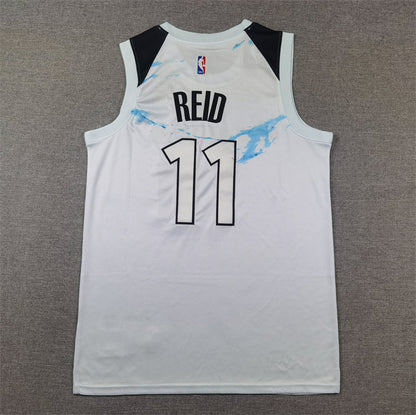 Men's Minnesota Timberwolves Naz Reid #11 White 2024/25 Swingman Player Jerseys - City Edition