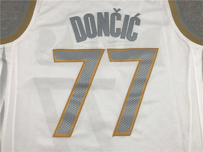 Men's Dallas Mavericks Luka Doncic White 2020/21 Swingman Jerseys - City Edition