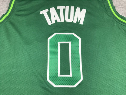 Men's Boston Celtics Jayson Tatum #0 Green Swingman Player Jerseys
