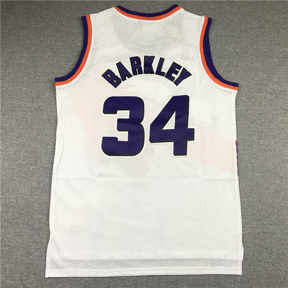 Men's Phoenix Suns Charles Barkley #34 NBA White 1992-93 Swingman Jerseys