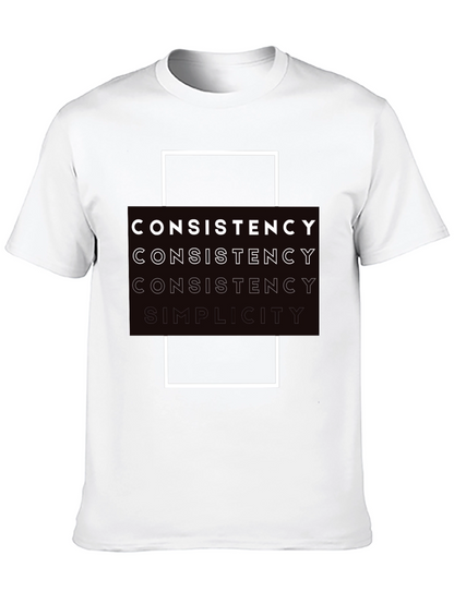 Consistency Simplicity Black Graphic Tee