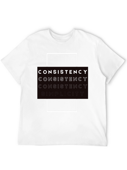Consistency Simplicity Black Graphic Tee