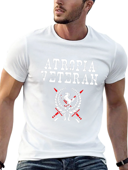 Atropia Veteran T-Shirt - Black Graphic Tee