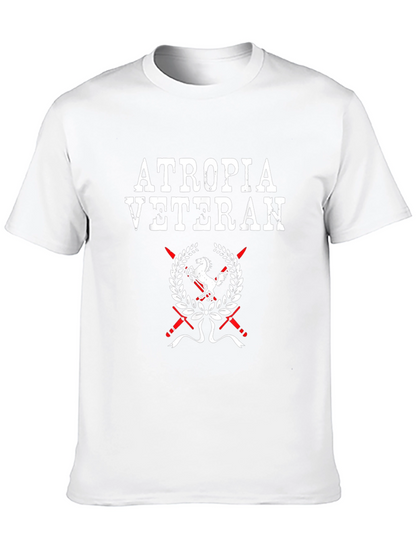 Atropia Veteran T-Shirt - Black Graphic Tee