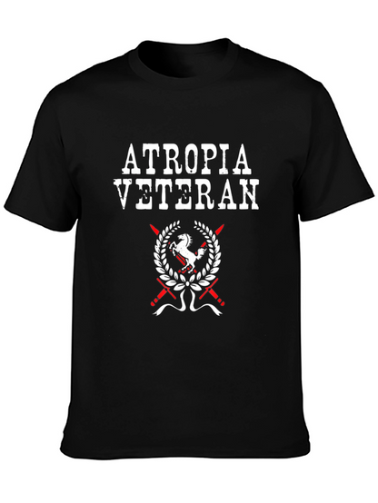 Atropia Veteran T-Shirt - Black Graphic Tee