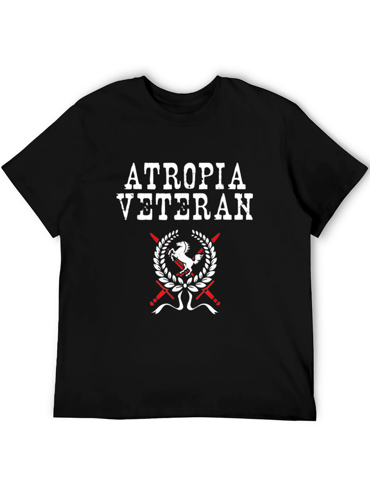 Atropia Veteran T-Shirt - Black Graphic Tee