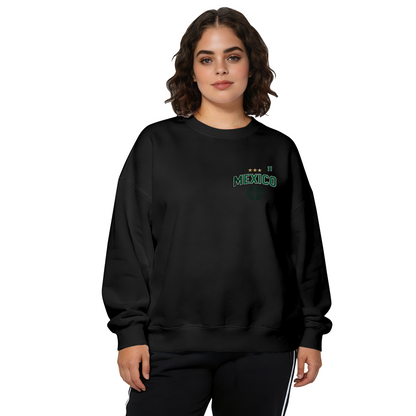 Mini Chest Mexico Number 11 Fan Graphic Crewneck Sweatshirt