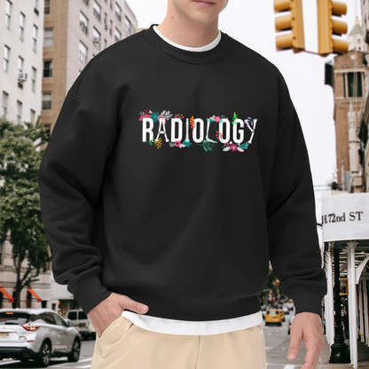Floral Radiology Radiologist Medical Staff Cute Crewneck Sweatshirt