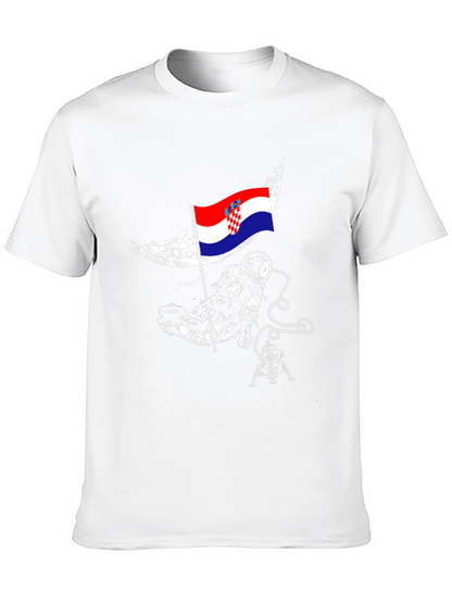 Croatian Astronaut T-Shirt - Space Flag Tee